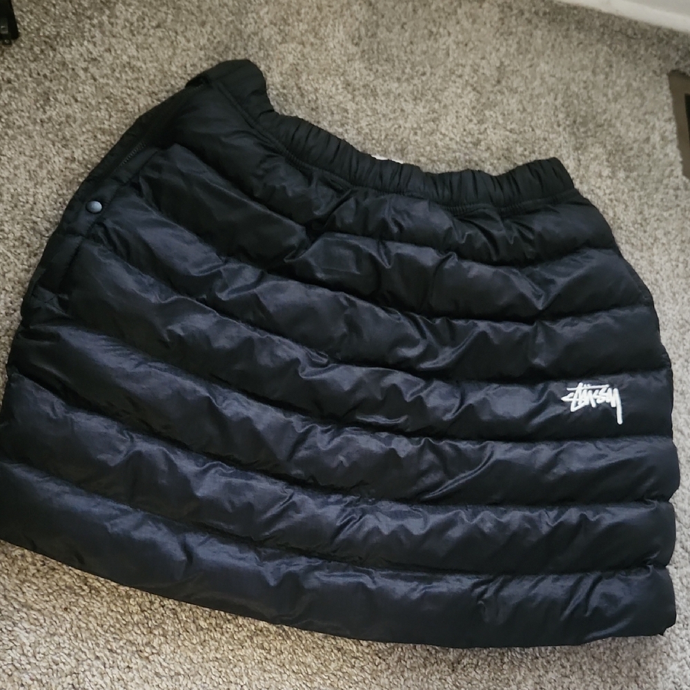 NIKE X Stussy Black Puffer Mini Skirt Sz M